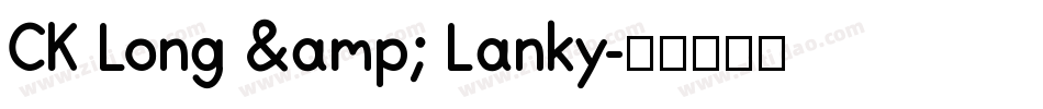CK Long & Lanky字体转换